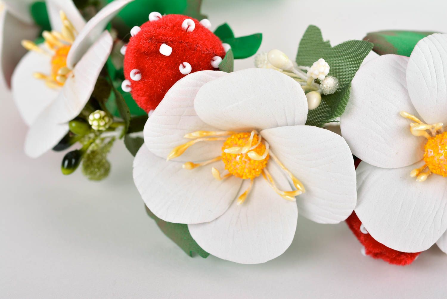 Handmade beautiful flower hairband stylish head accessory cute hairband photo 4