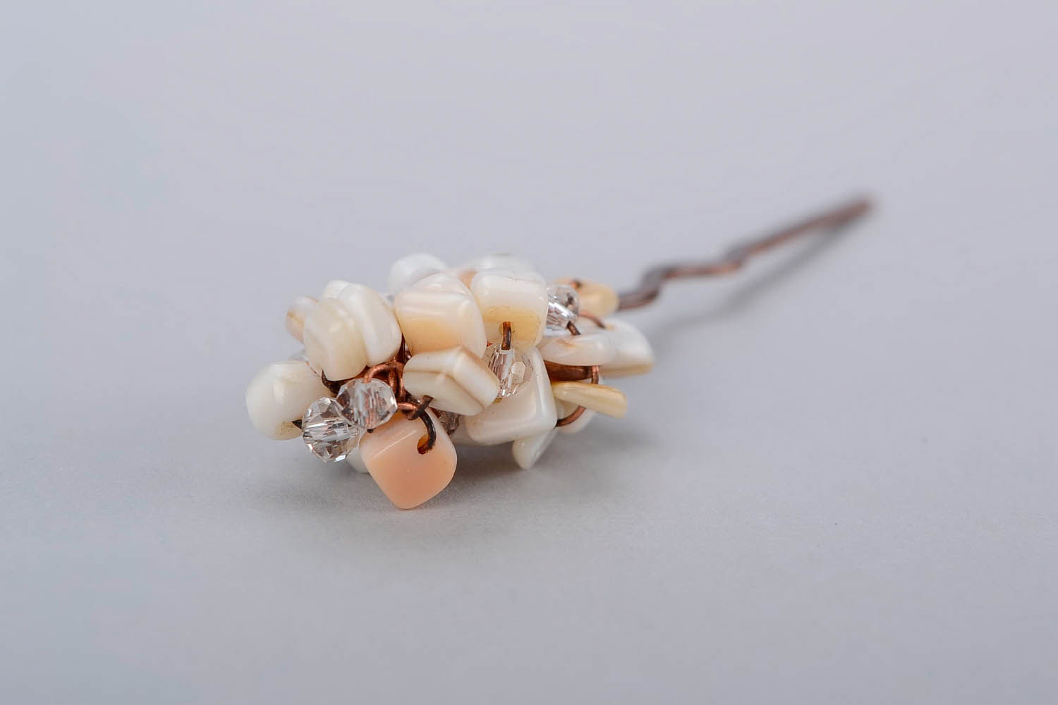 Hairpin with mother-of-pearls photo 4