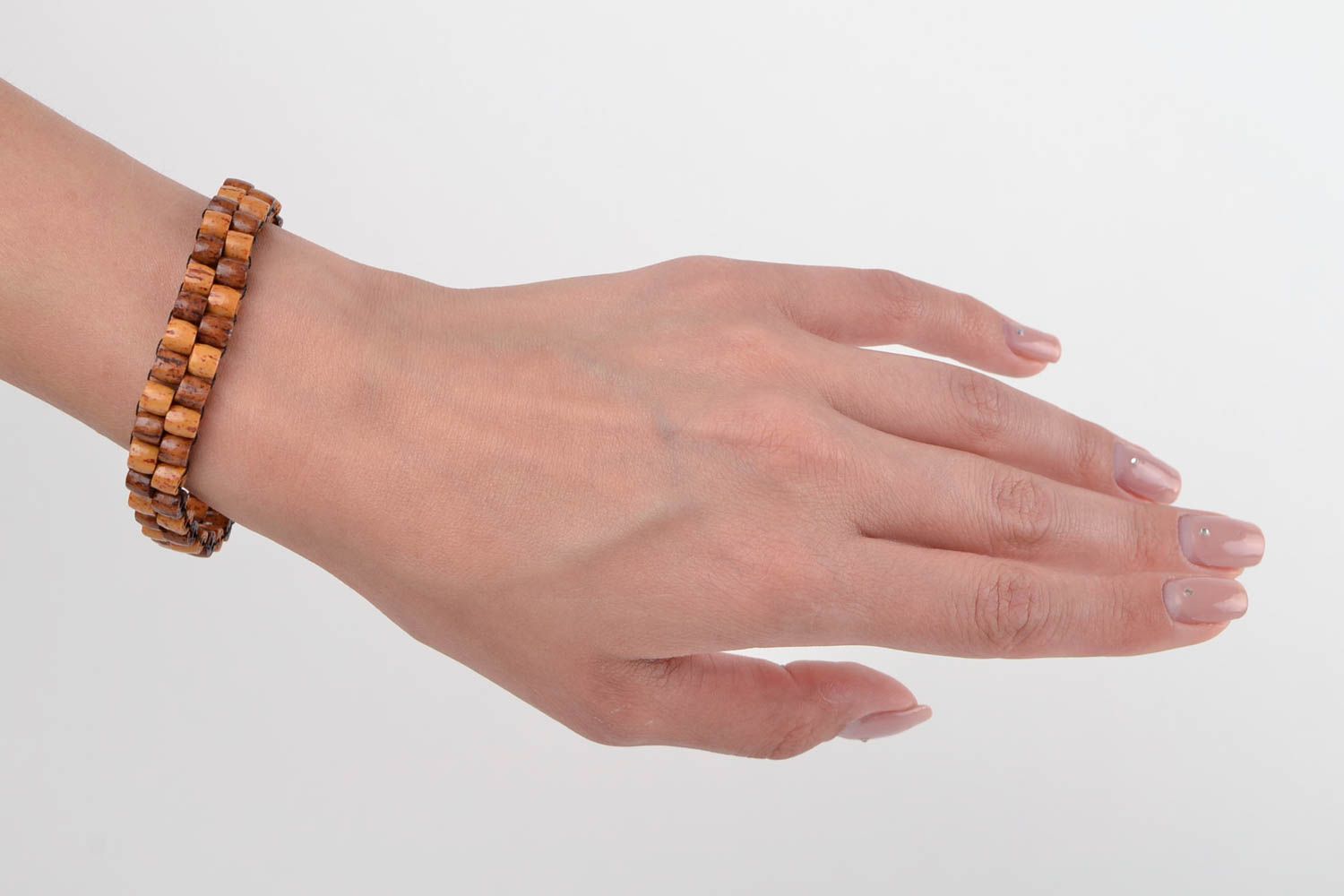 Handmade bracelet wooden jewelry bead bracelet designer accessories gift ideas photo 2