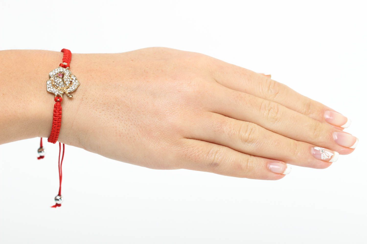 Armband Frauen handmade hochwertiger Modeschmuck Geschenk für Frauen in Rot  foto 5