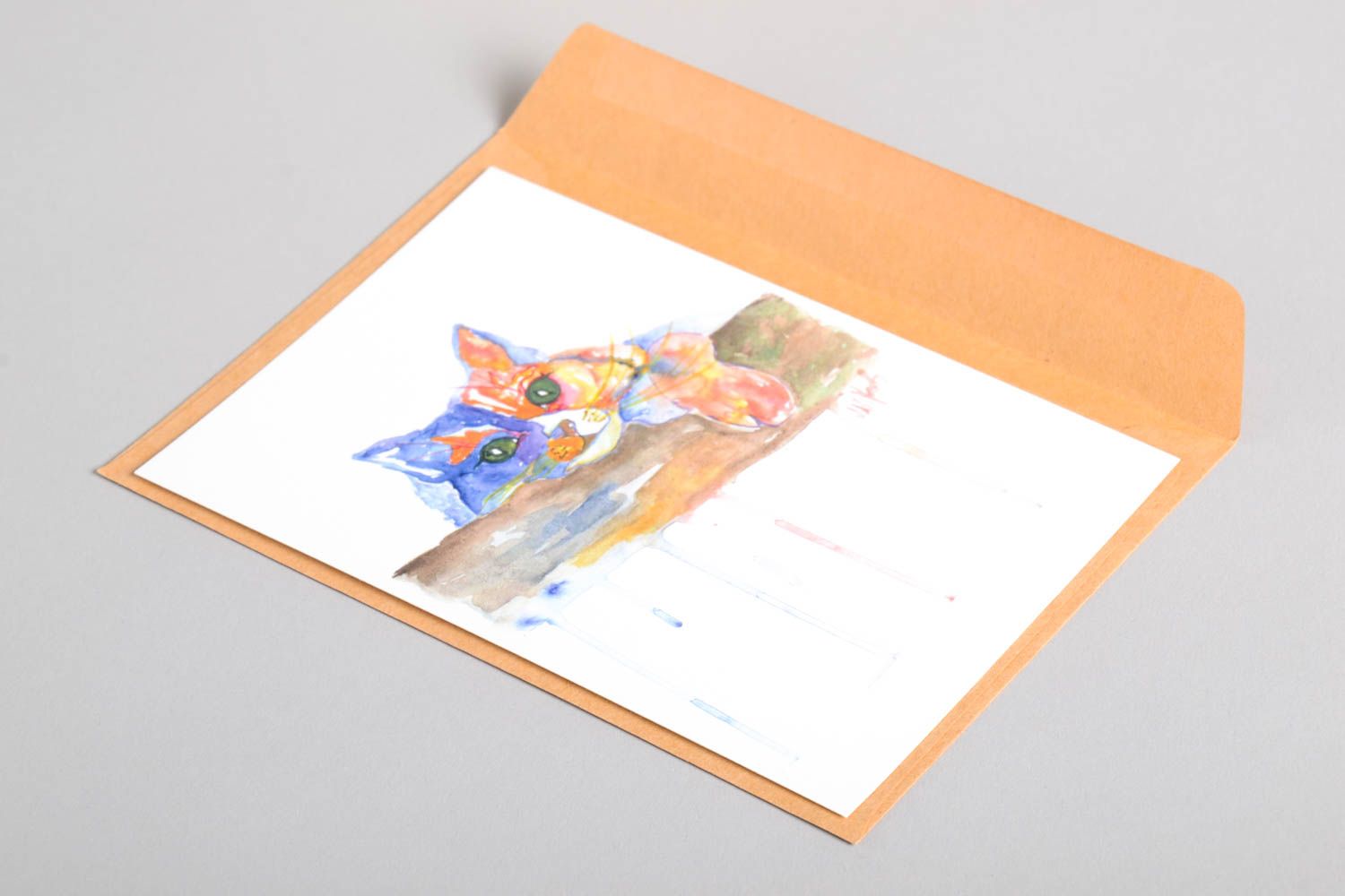 Carte de voeux fait main papier couché impression numérique Cadeau original photo 5