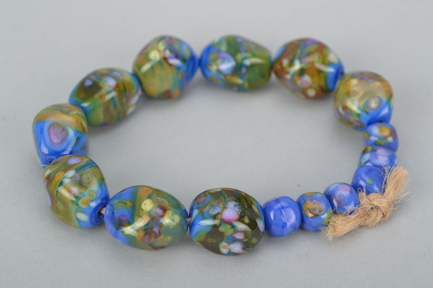 Glass beads for creating pendants photo 2