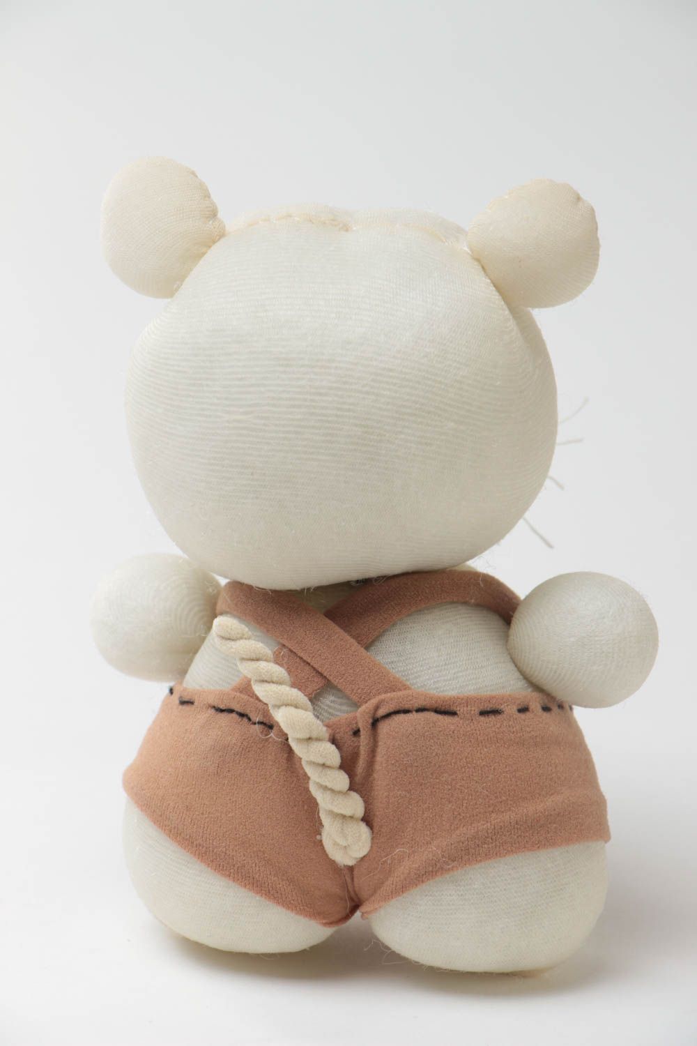 Originelles knuddeliges handgemachtes Interieur Spielzeug Maus aus Nylon foto 4