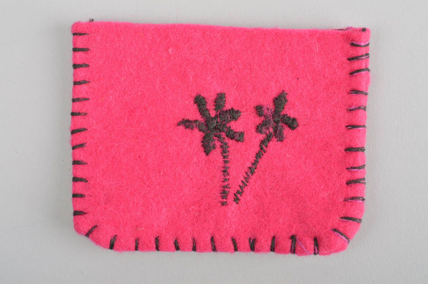 Стильный кошелек ручной работы женский кошелек на липучке кошелек из ткани фото 2
