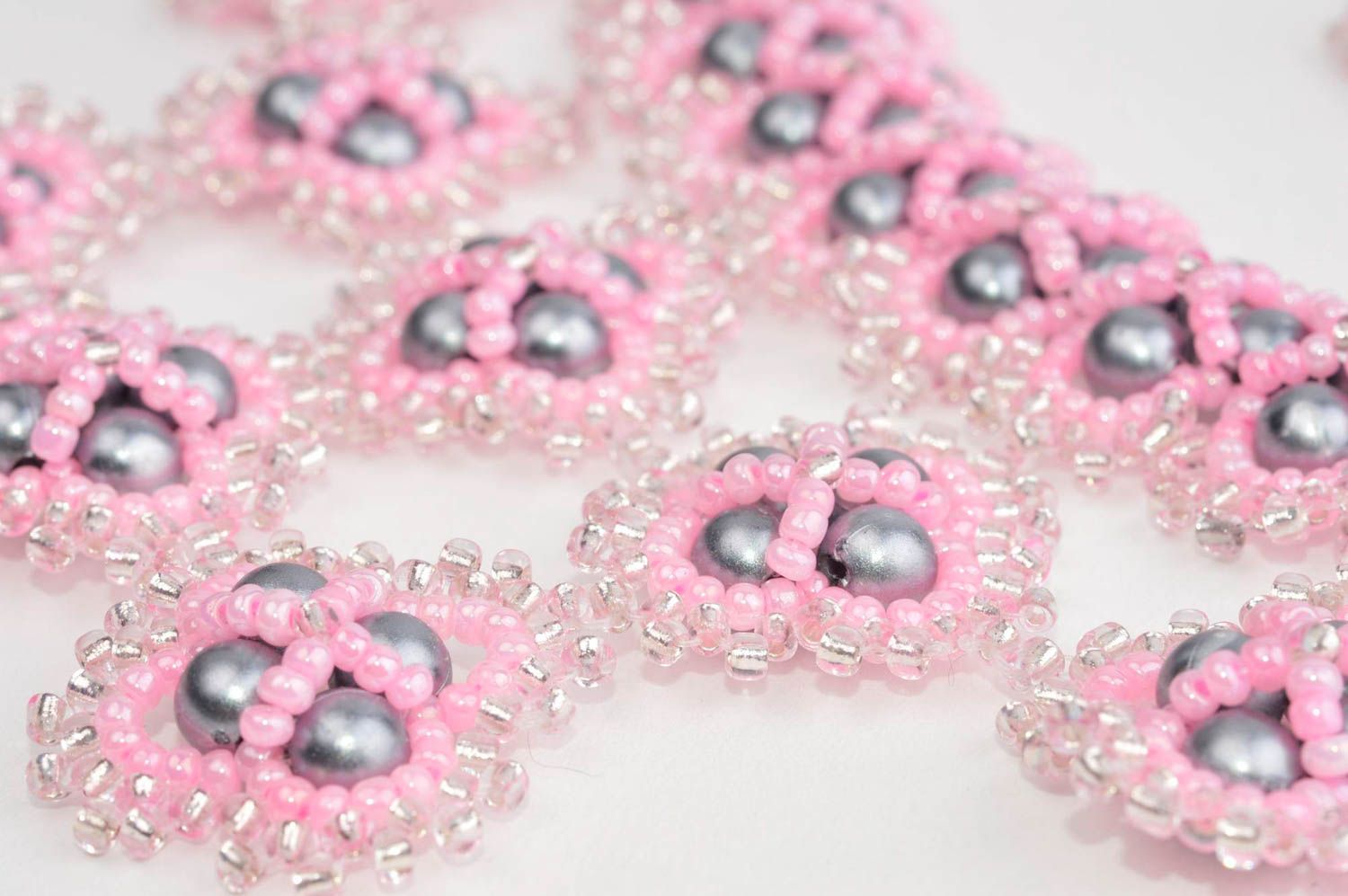 Designer necklace handmade jewelry set unusual earrings present for women photo 5