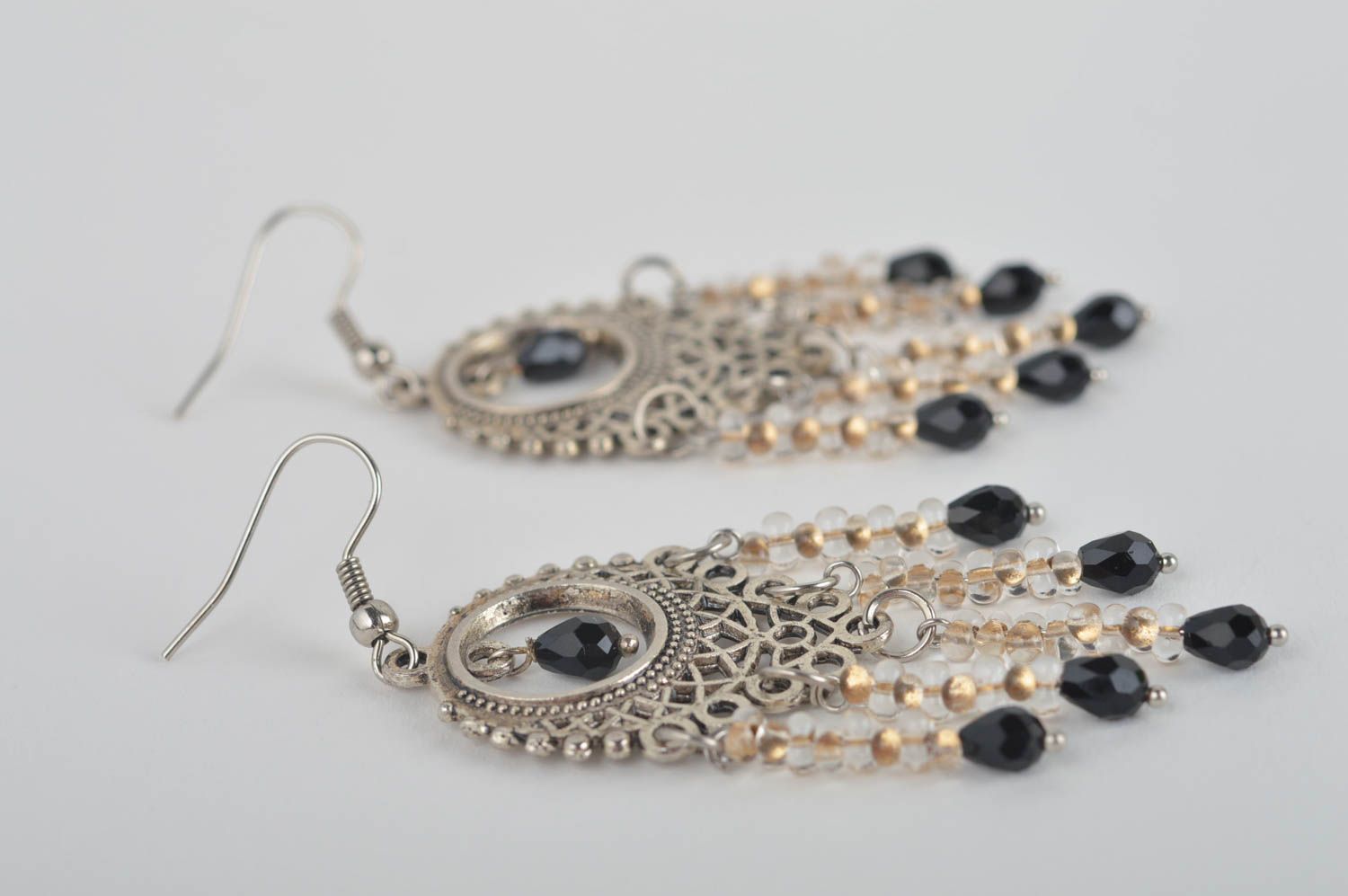 Designer beaded earrings handmade beautiful earrings cute stylish jewelry photo 3