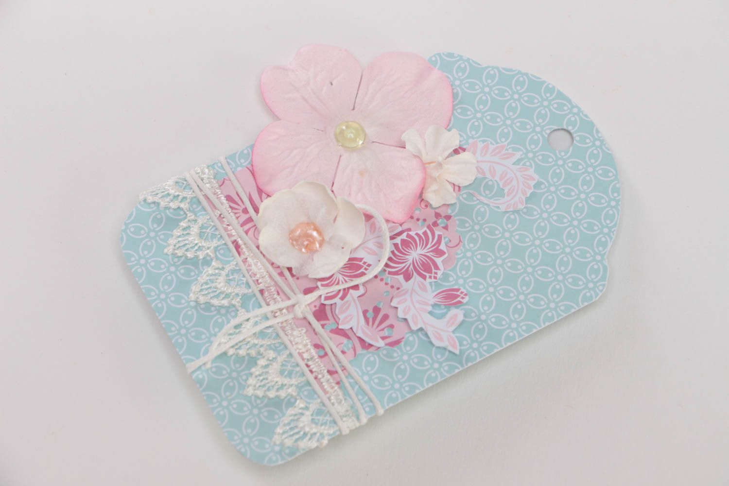 Etiqueta para regalos personalizada hecha a mano bonita estilosa con orquídea foto 2