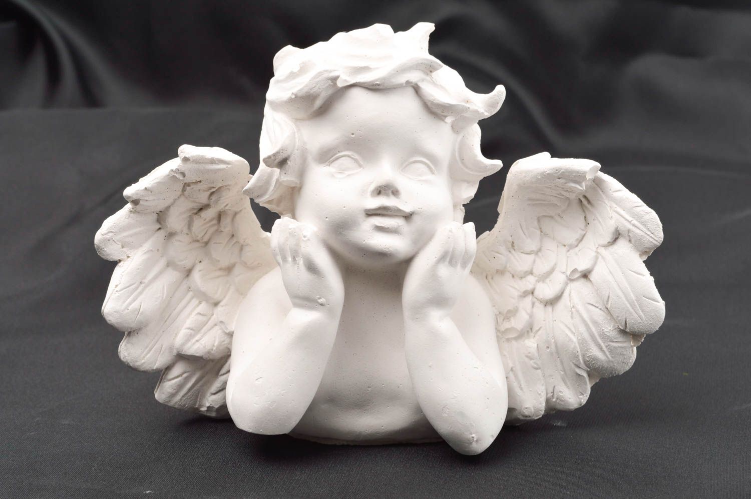 Декор для дома ручной работы статуэтка из гипса в виде ангела элемент декора фото 2