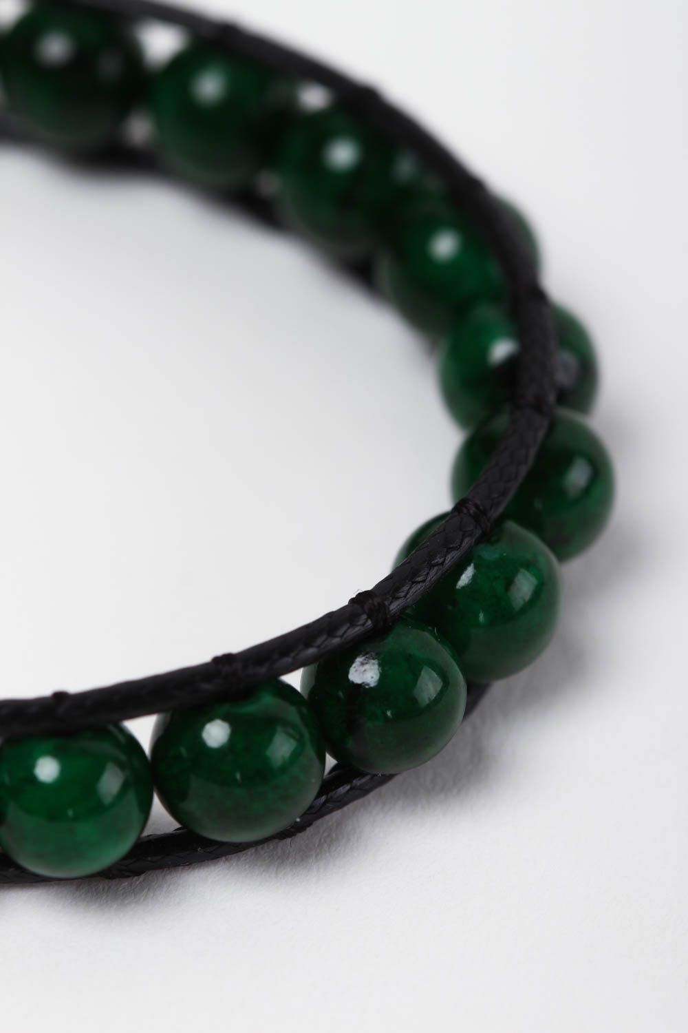Hand-woven bracelet handmade malachite bracelet fashion jewelry for women photo 4