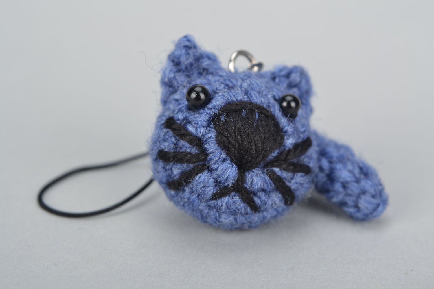 Crochet toy keychain Cat photo 1