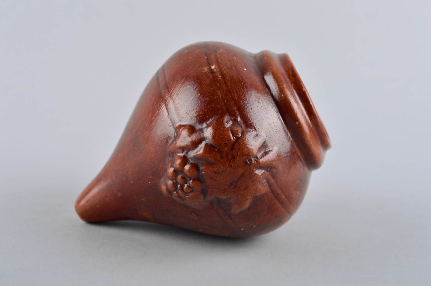 Copa para vino hecha a mano de arcilla vajilla de cerámica regalo original  foto 2