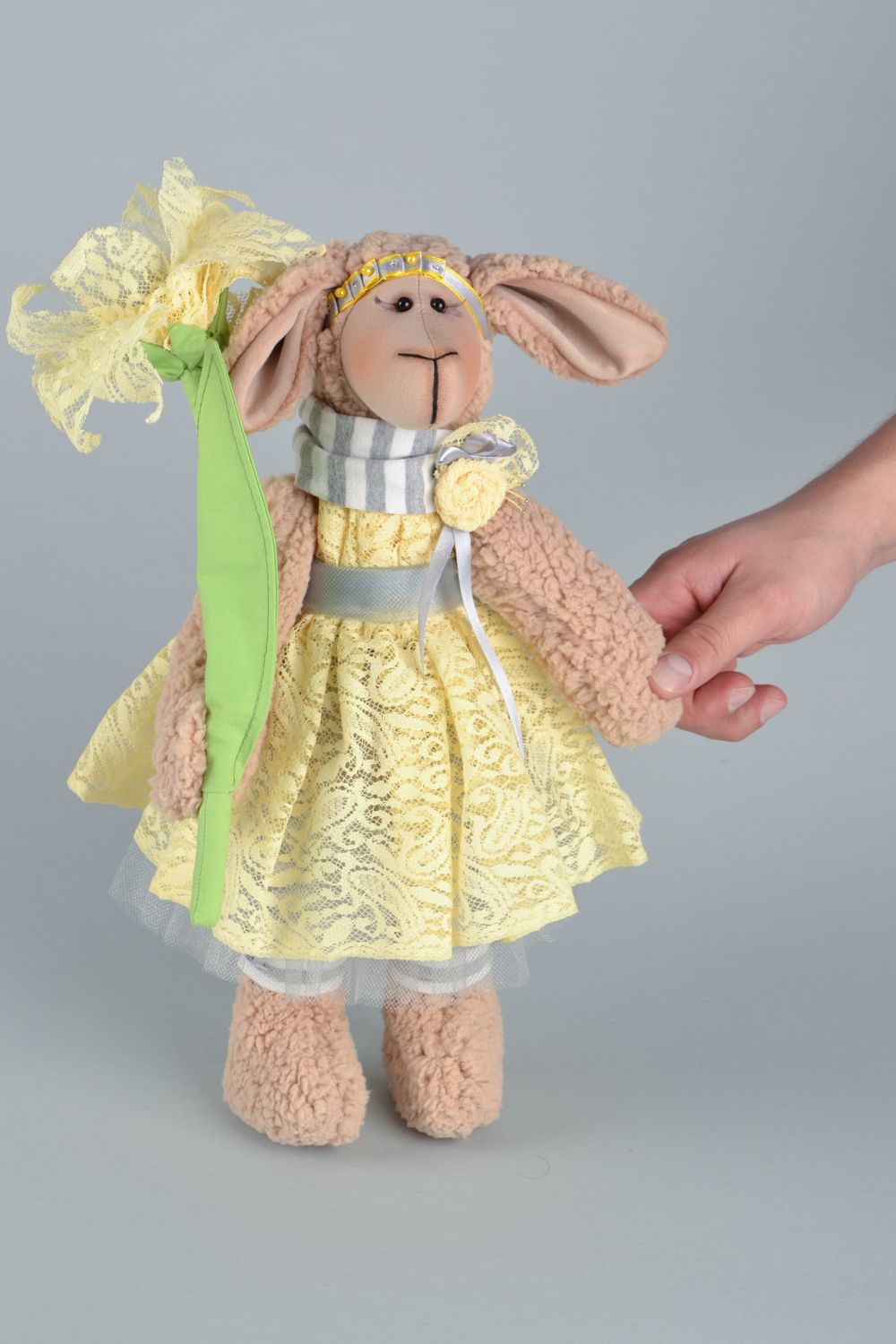 Handmade Kuscheltier Schaf foto 2