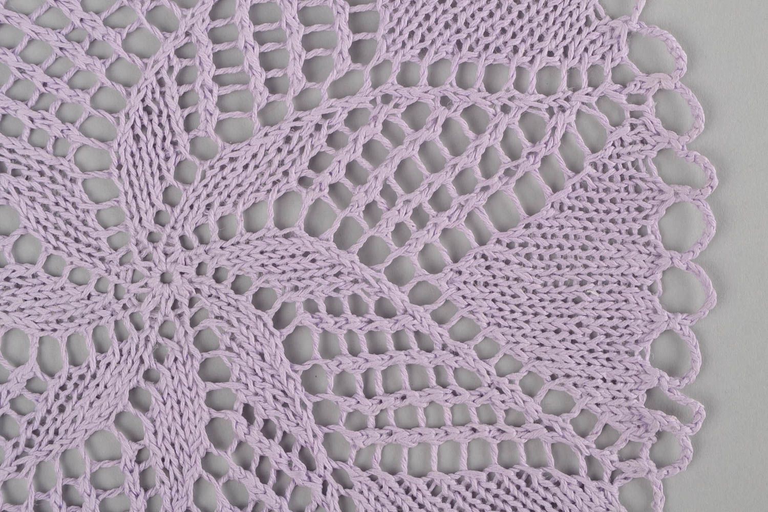 Unique decorative knitted napkin interior idea handmade designer present photo 4