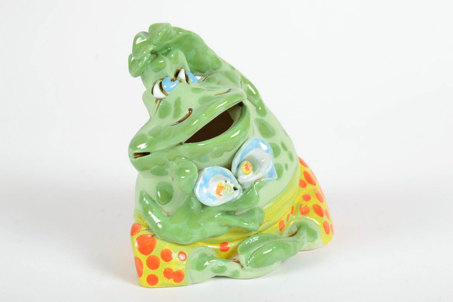 Keramik Spardose „Frosch“ foto 2