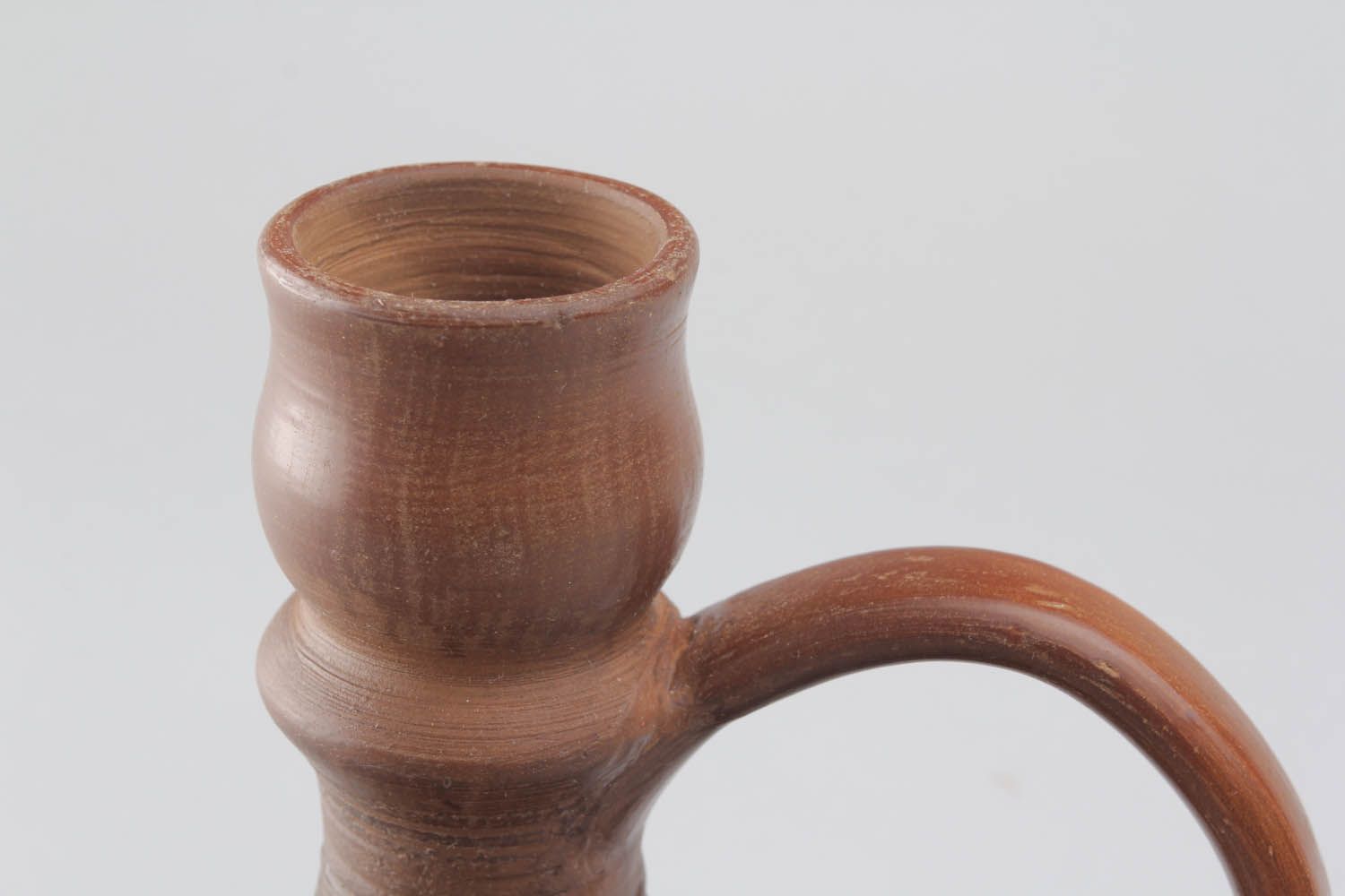 Clay candlestick photo 2