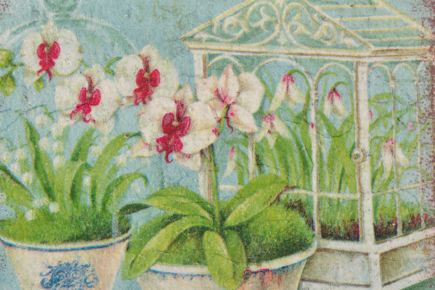 Tableau décoratif original Pots de fleurs fait main belle décoration pratique photo 3