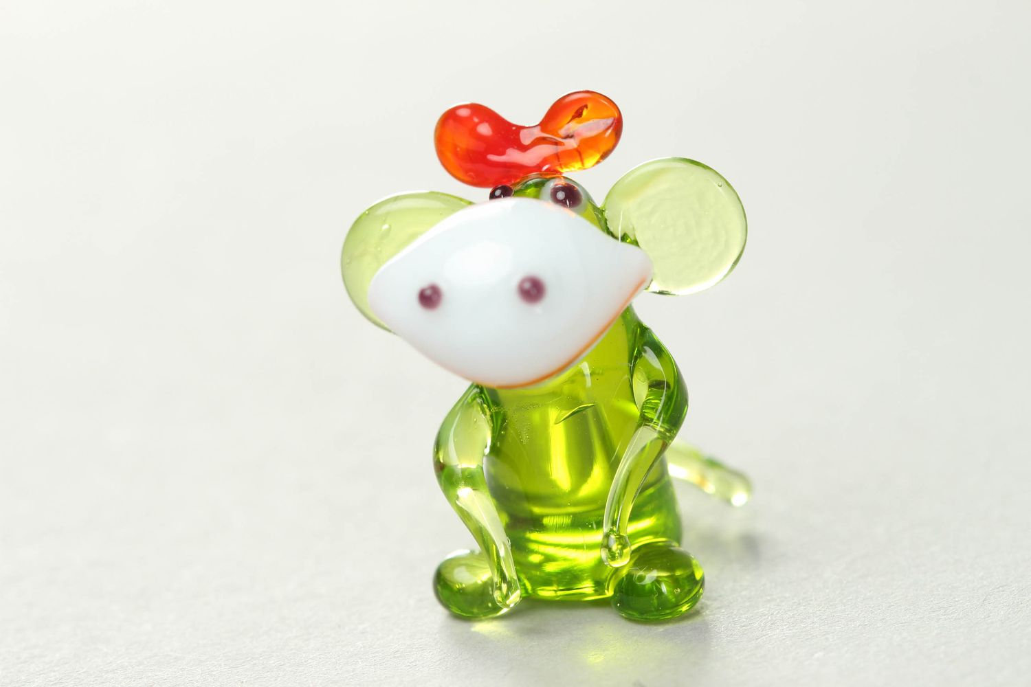 Handmade glass figurine Monkey photo 1