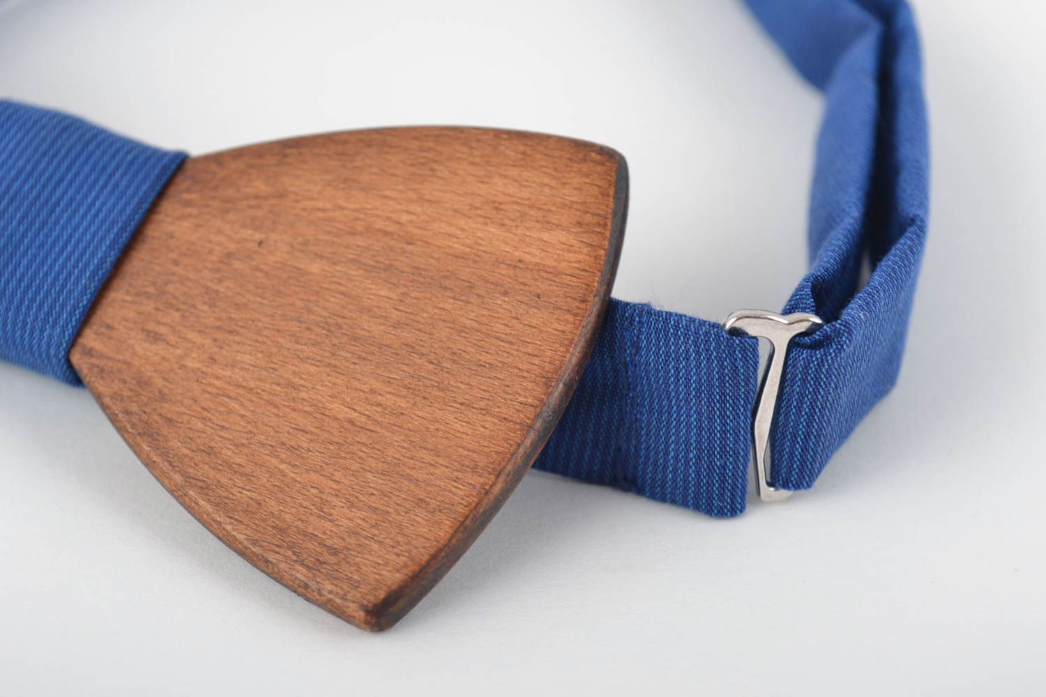 Handmade Herren Accessoire Holz Fliege Herren Mode Geschenk für Männer blau foto 2