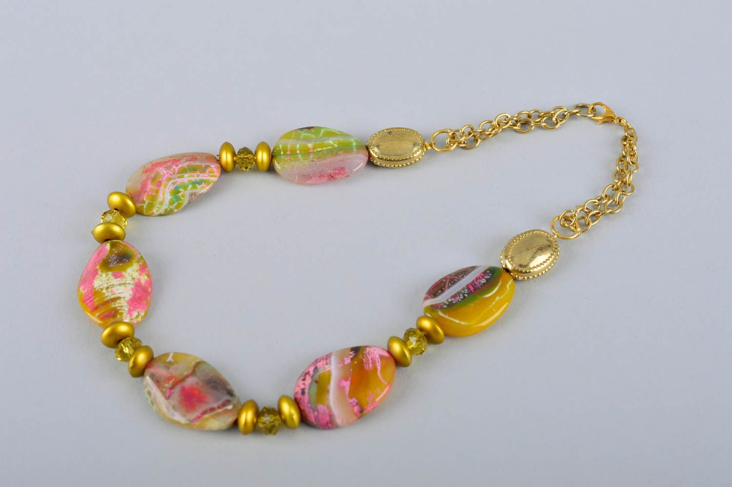 Natural stones designer accessories handmade designer necklace present for girls photo 5