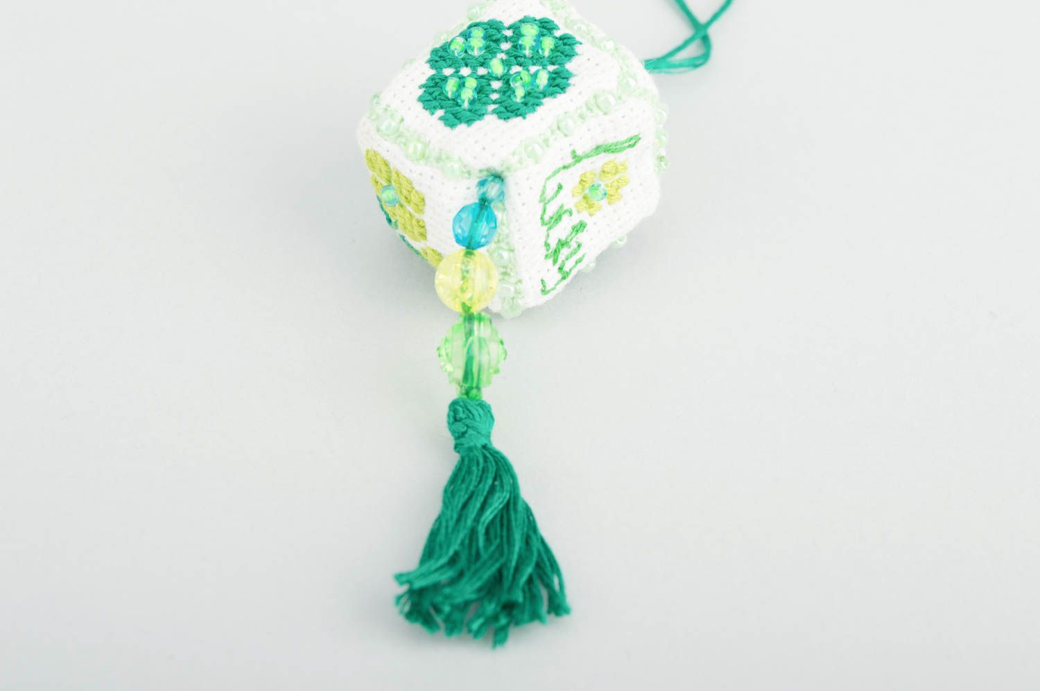 Beautiful textile keychain handmade textile keychain stylish accessories photo 5