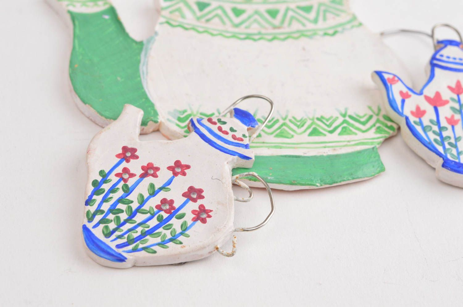 Imanes de cerámica artesanales regalos originales elementos decorativos foto 5
