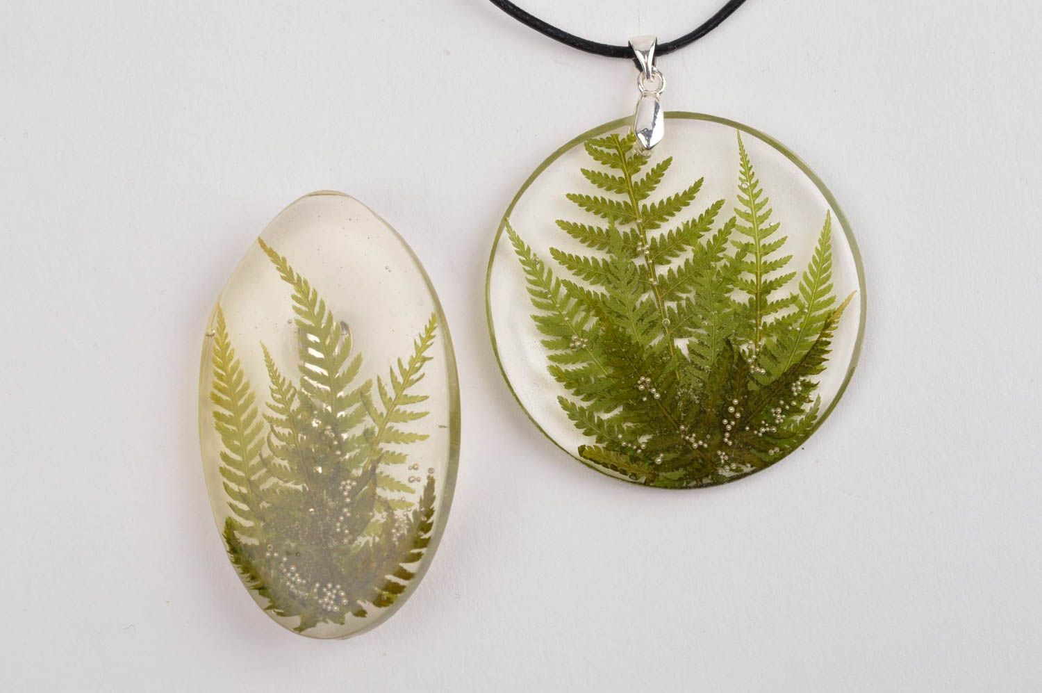 Handmade pendant unusual brooch gift for her designer jewelry epoxy accessory photo 2