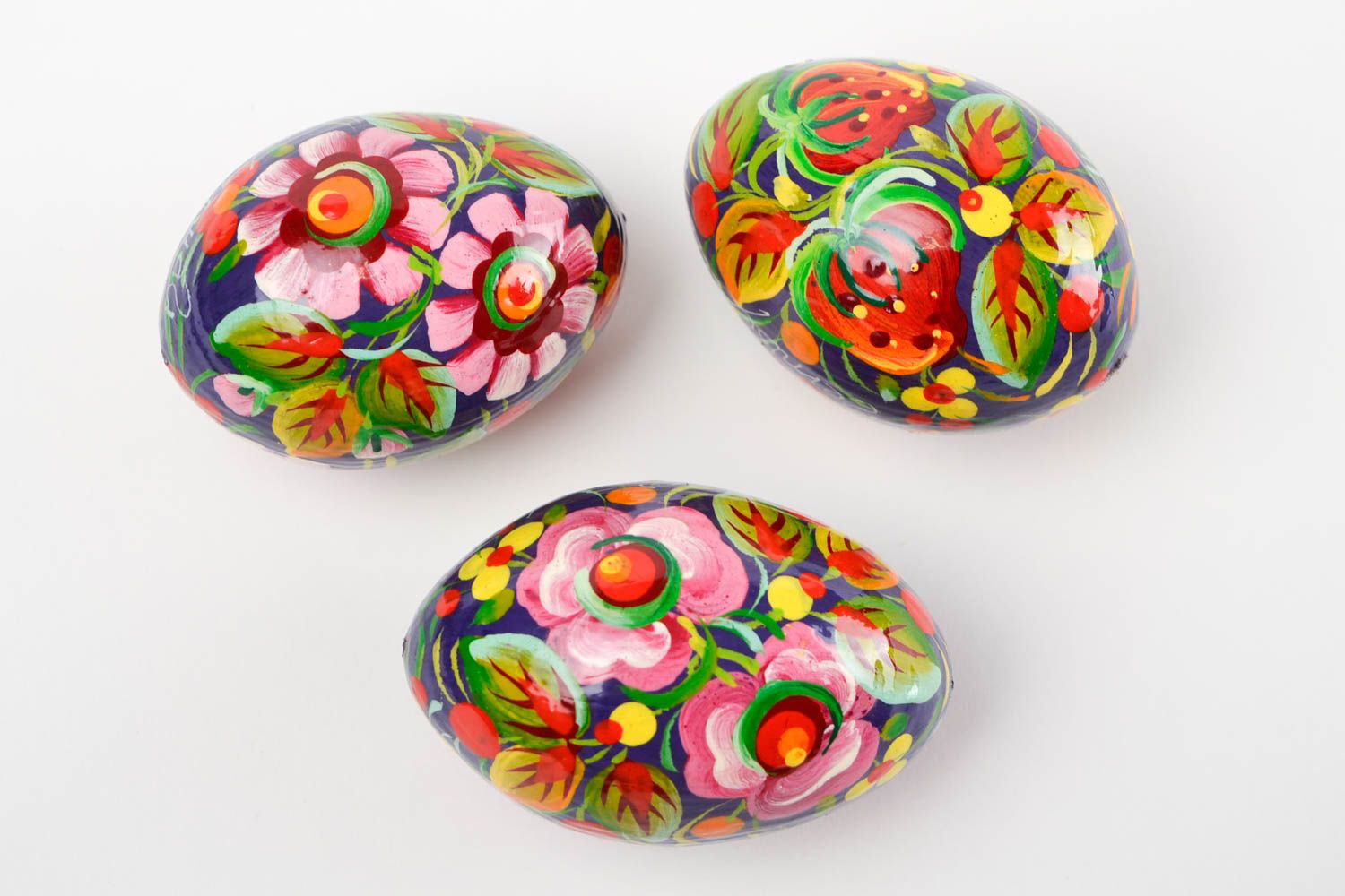 Huevos originales hechos a mano elementos decorativos regalo para Pascua foto 4