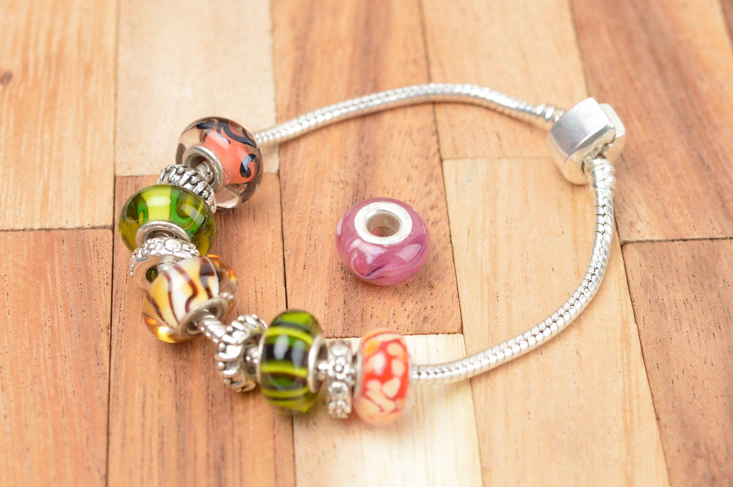 Cute handmade glass bead lampwork glass beads art and craft supplies gift ideas photo 4