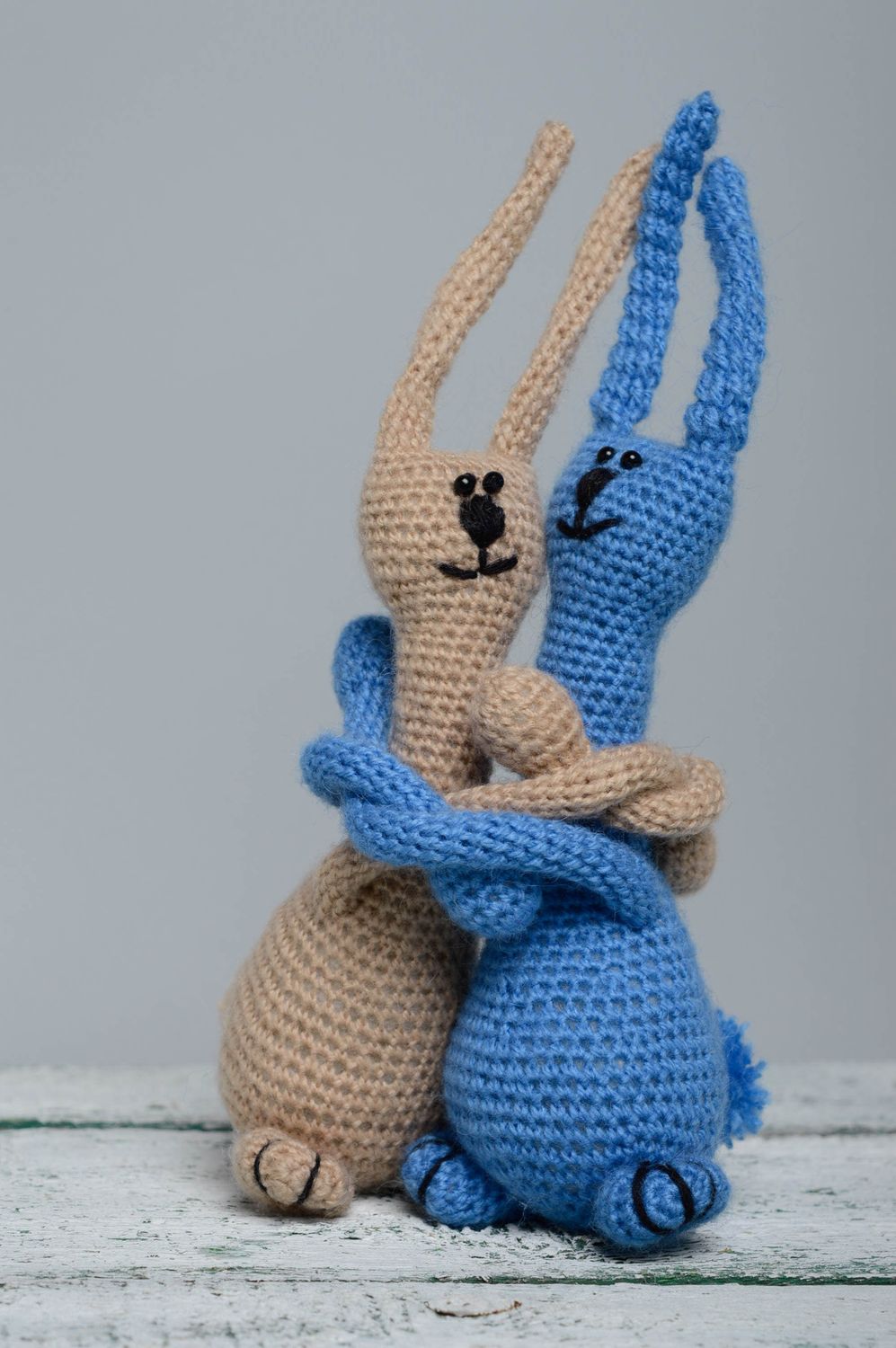 Soft crochet toys Hares Friends photo 1