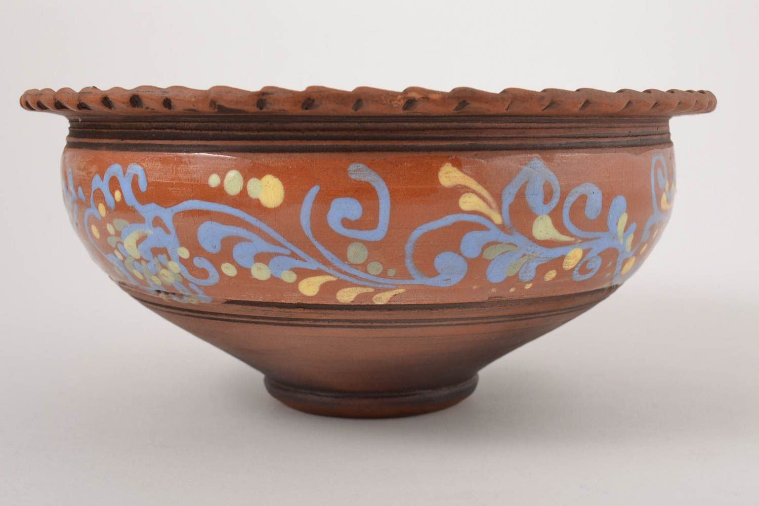 Handmade ceramic bowl decoration for home handmade tableware accessory for home  photo 2