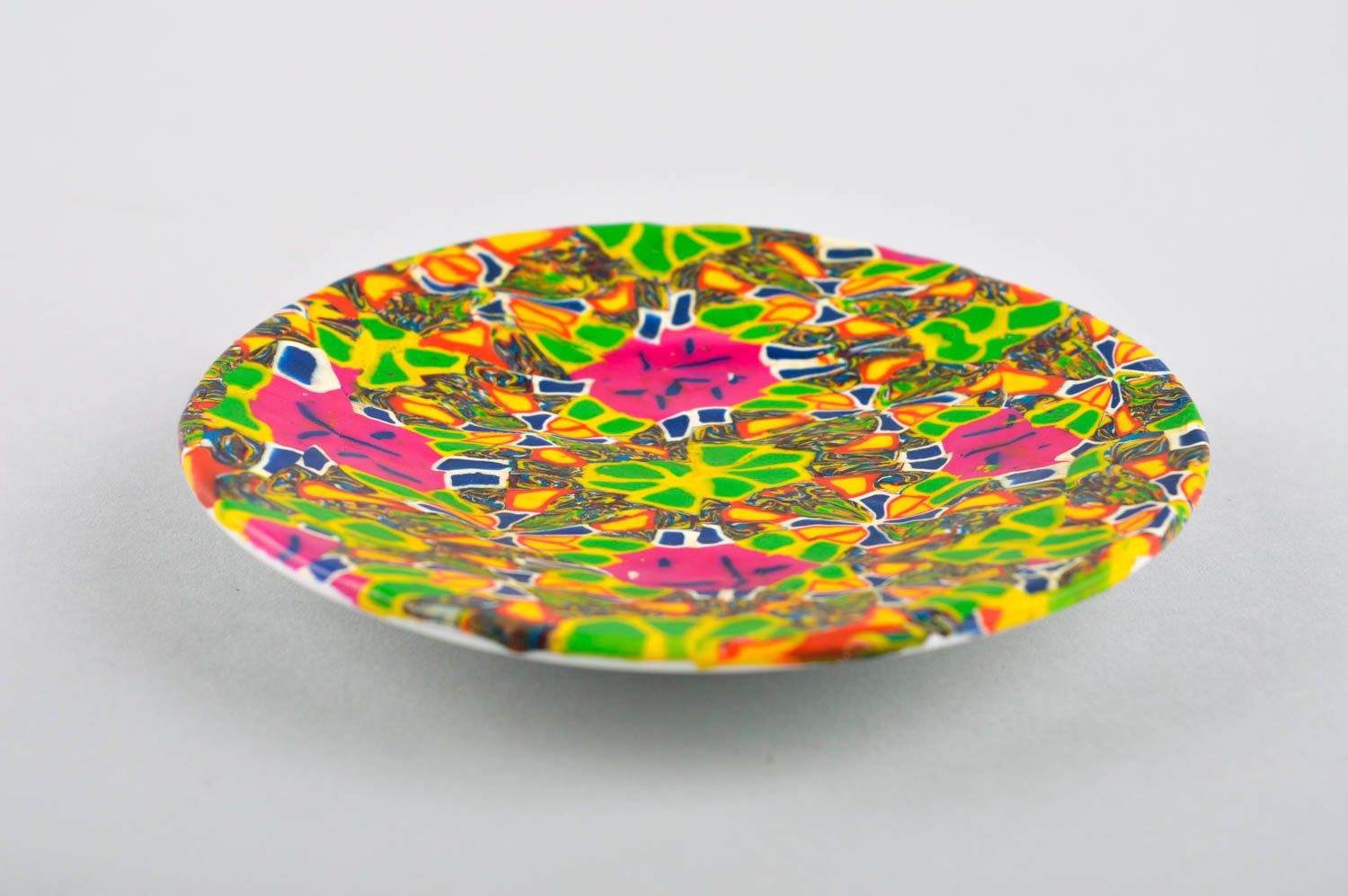 Декоративная тарелка ручной работы красивая тарелка дивная подарочная тарелка фото 4