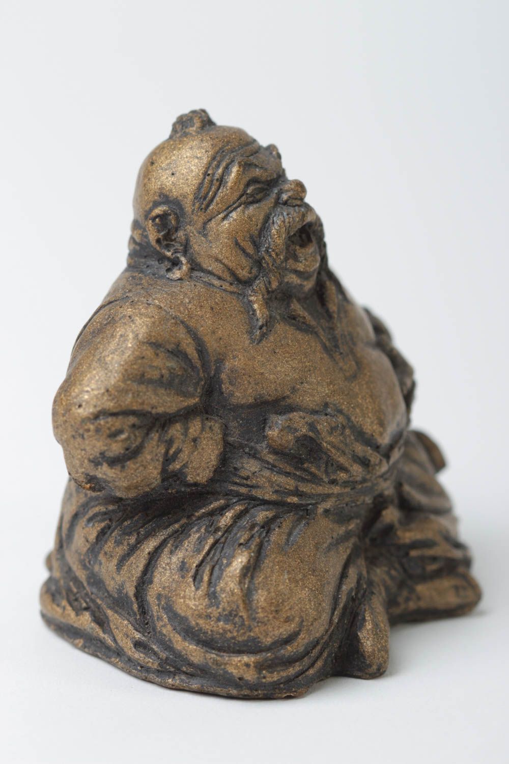Figurine décorative fait main Petite statue Déco maison cosaque souriant photo 3