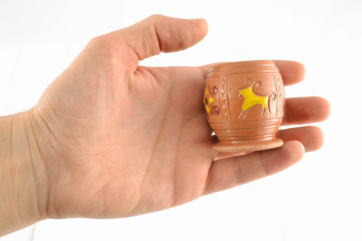 Ceramic shot glass with painting photo 4