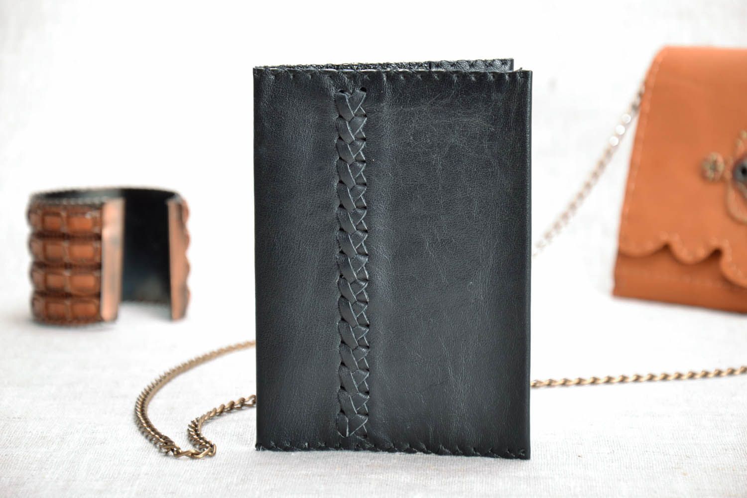 Leather passport cover  photo 1