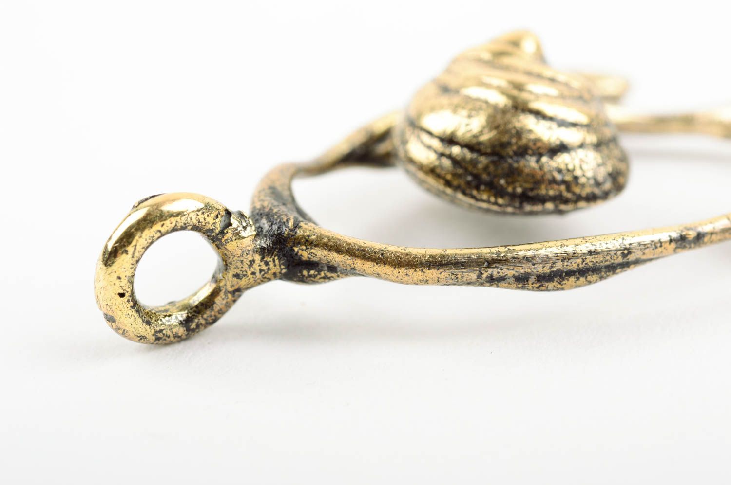 Handmade brass pendant designer stylish necklace metal jewelry present photo 4