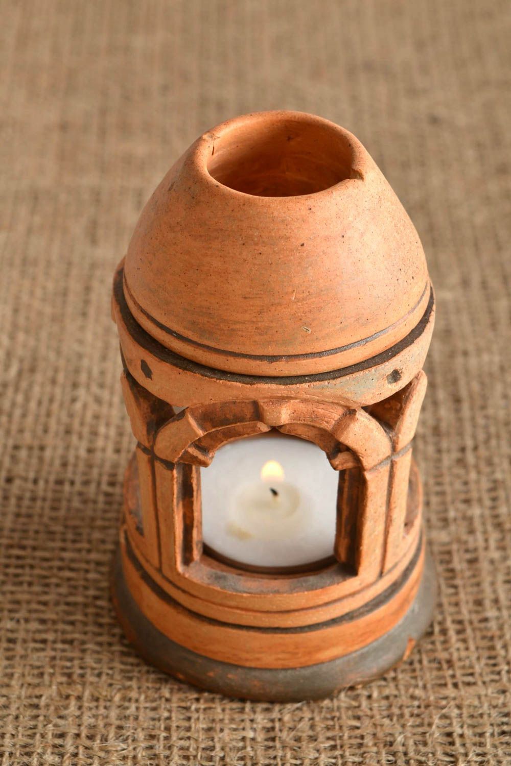Handmade ceramic aroma lamp clay oil burner aromatherapy home decoration  photo 1