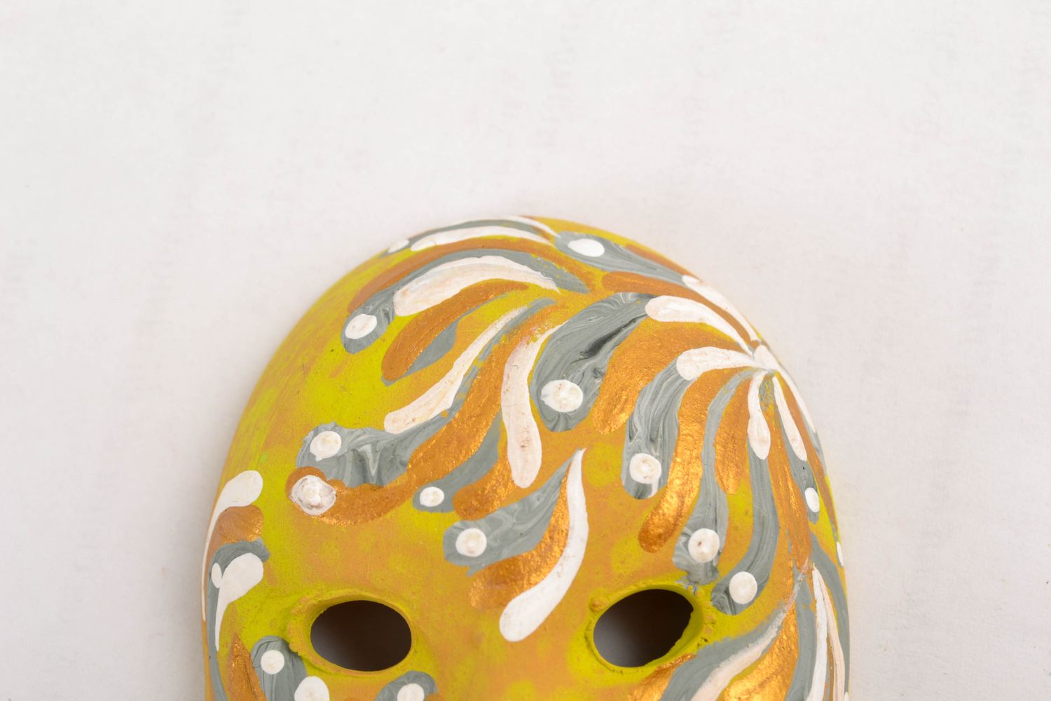 Aimant frigo céramique masque peint  photo 4