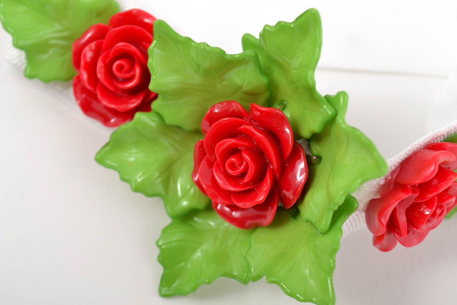 Beautiful handmade flower headband hair ornaments flowers in hair gifts for her photo 2