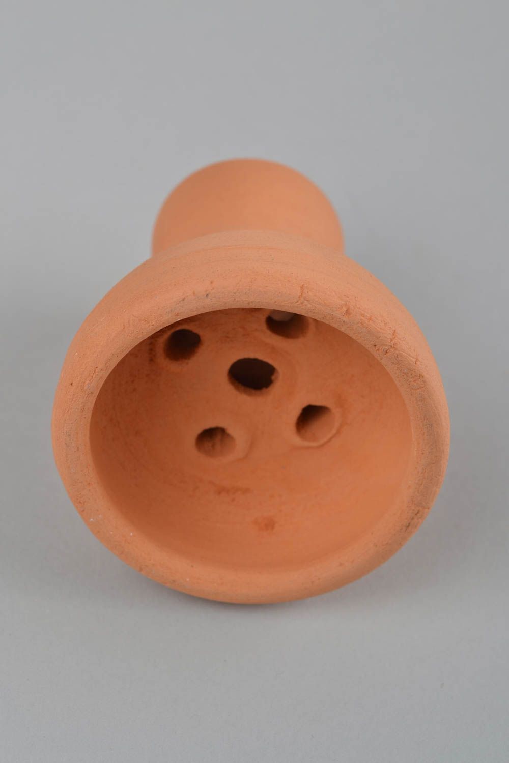 Натуральная глиняная чашка для кальяна ручной работы авторская красивая фото 4