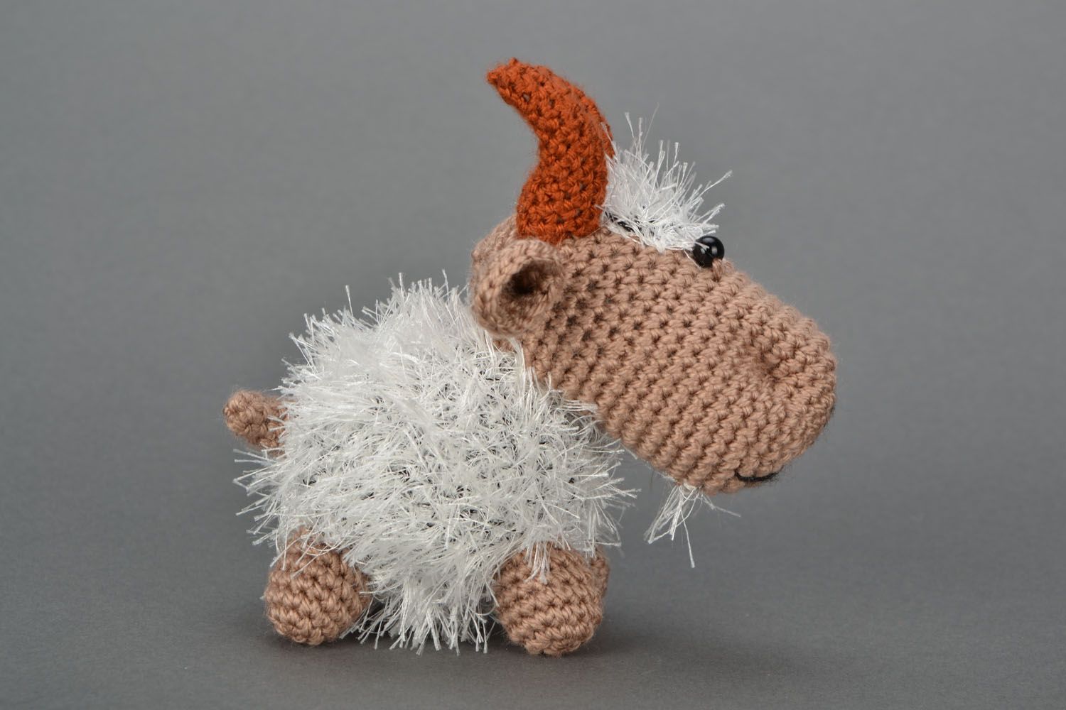 Homemade crochet toy Goat photo 3