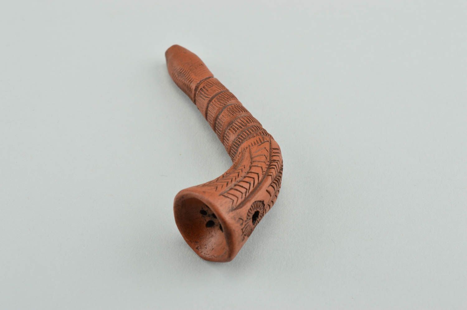 Handmade smoking pipe beautiful lovely accessories stylish ceramic present photo 3