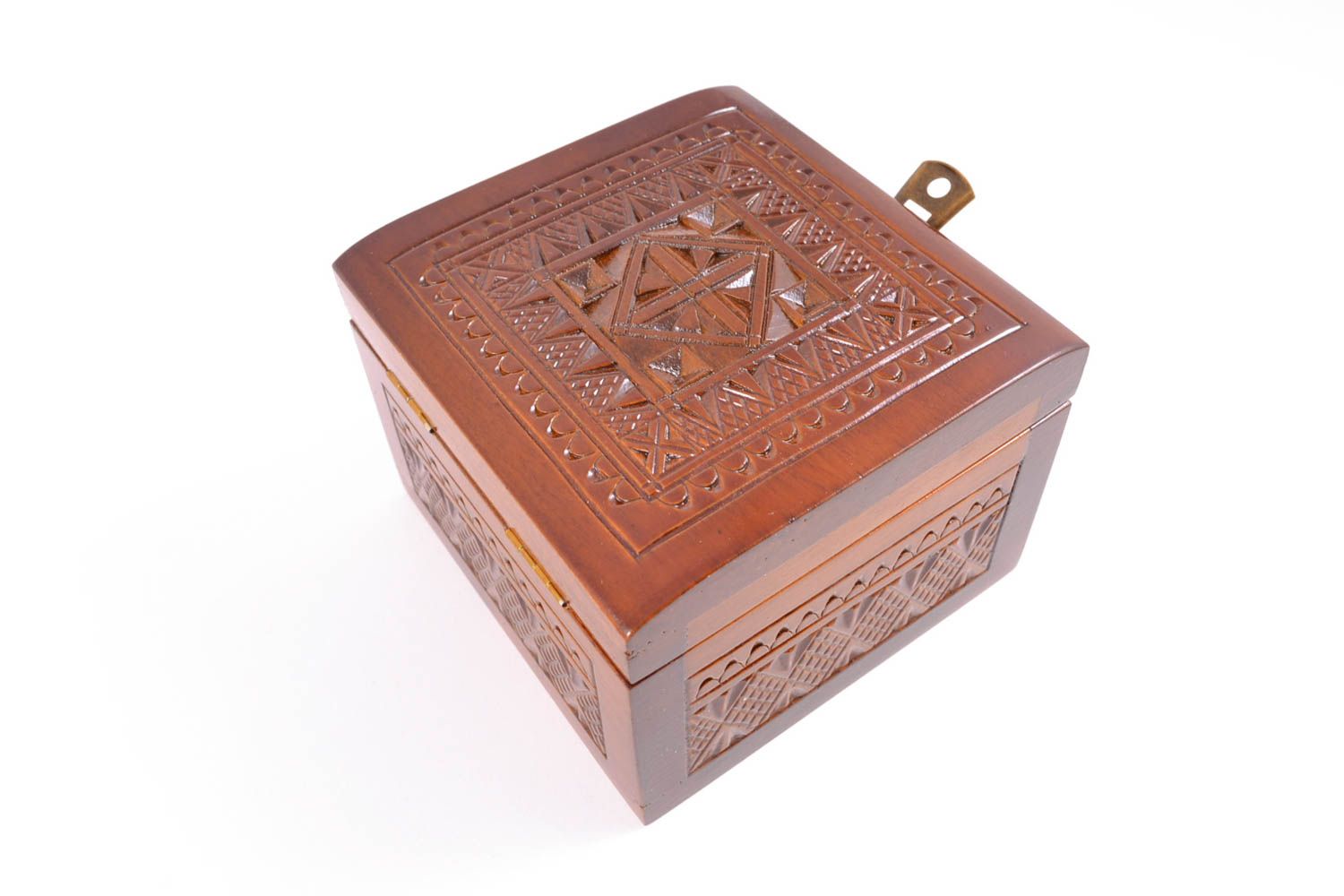Boîte à bijoux fait main Coffret à bijoux en bois Décoration maison originale photo 4