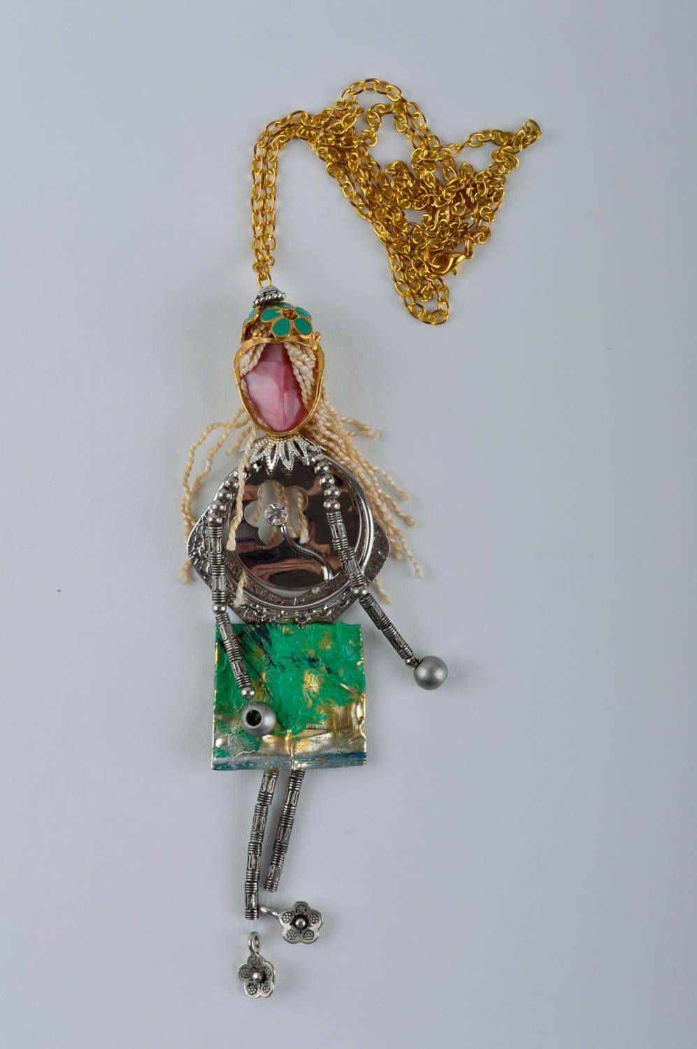 Chain pendant handmade beaded pendant fashion jewelry stylish pendant for women photo 2