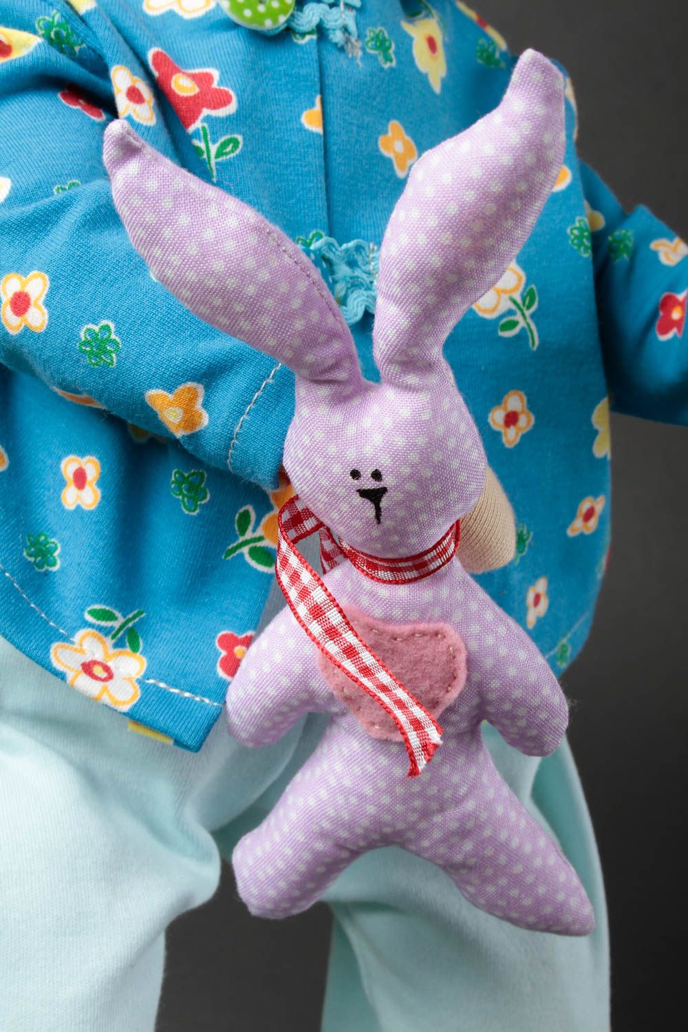 Jouet en tissu fait main Peluche poupée design Cadeau pour enfant original photo 5