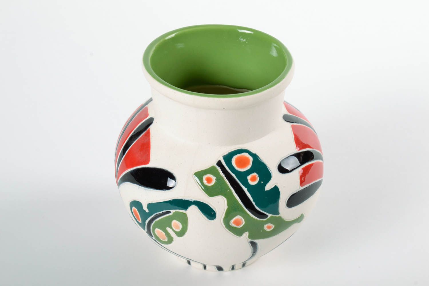 30 oz ceramic glazed milk pitcher in Japanese style 1,4 lb photo 4