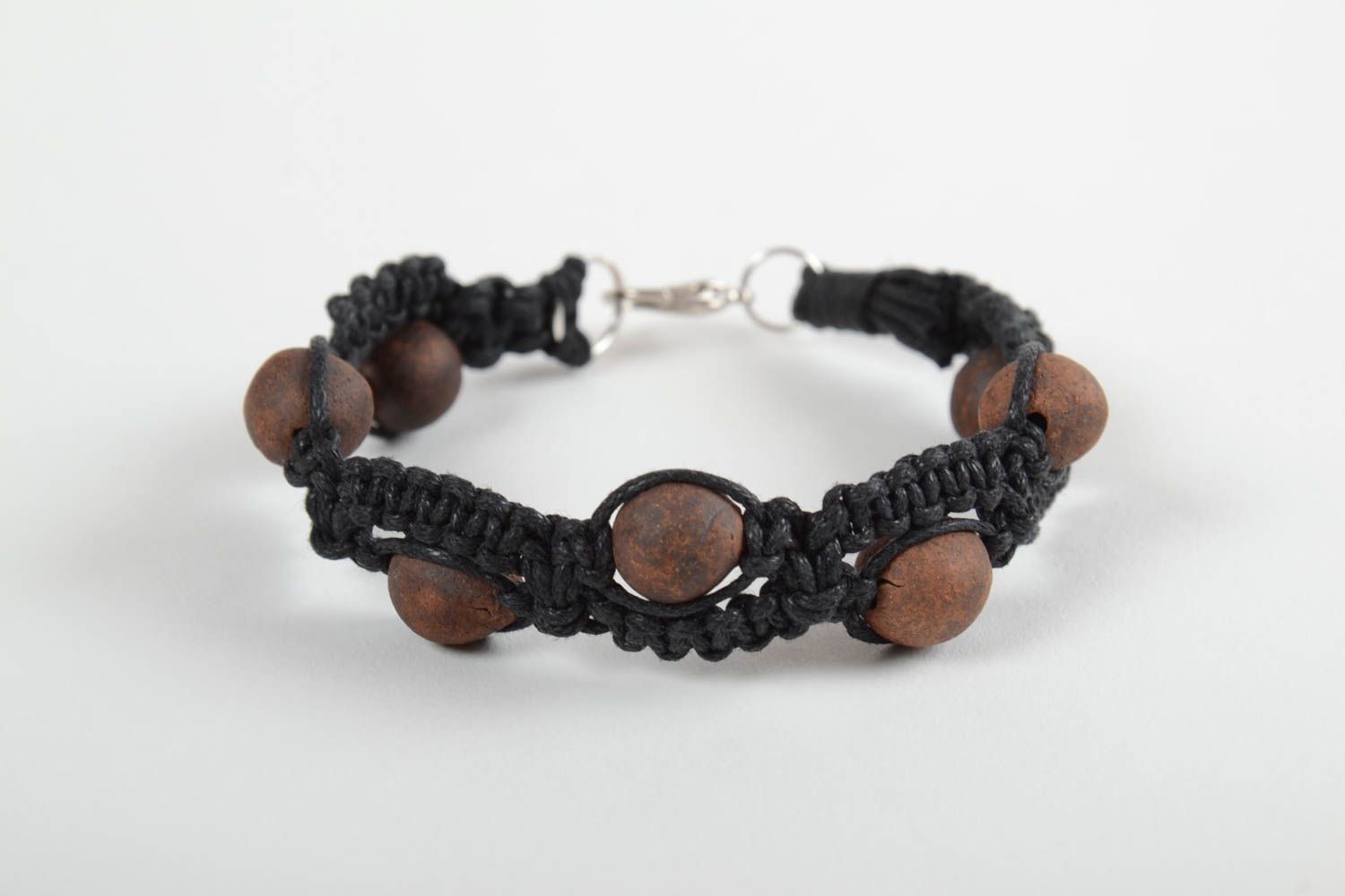 Handmade bracelet braided bracelet designer accessory gift ideas unusual jewelry photo 1