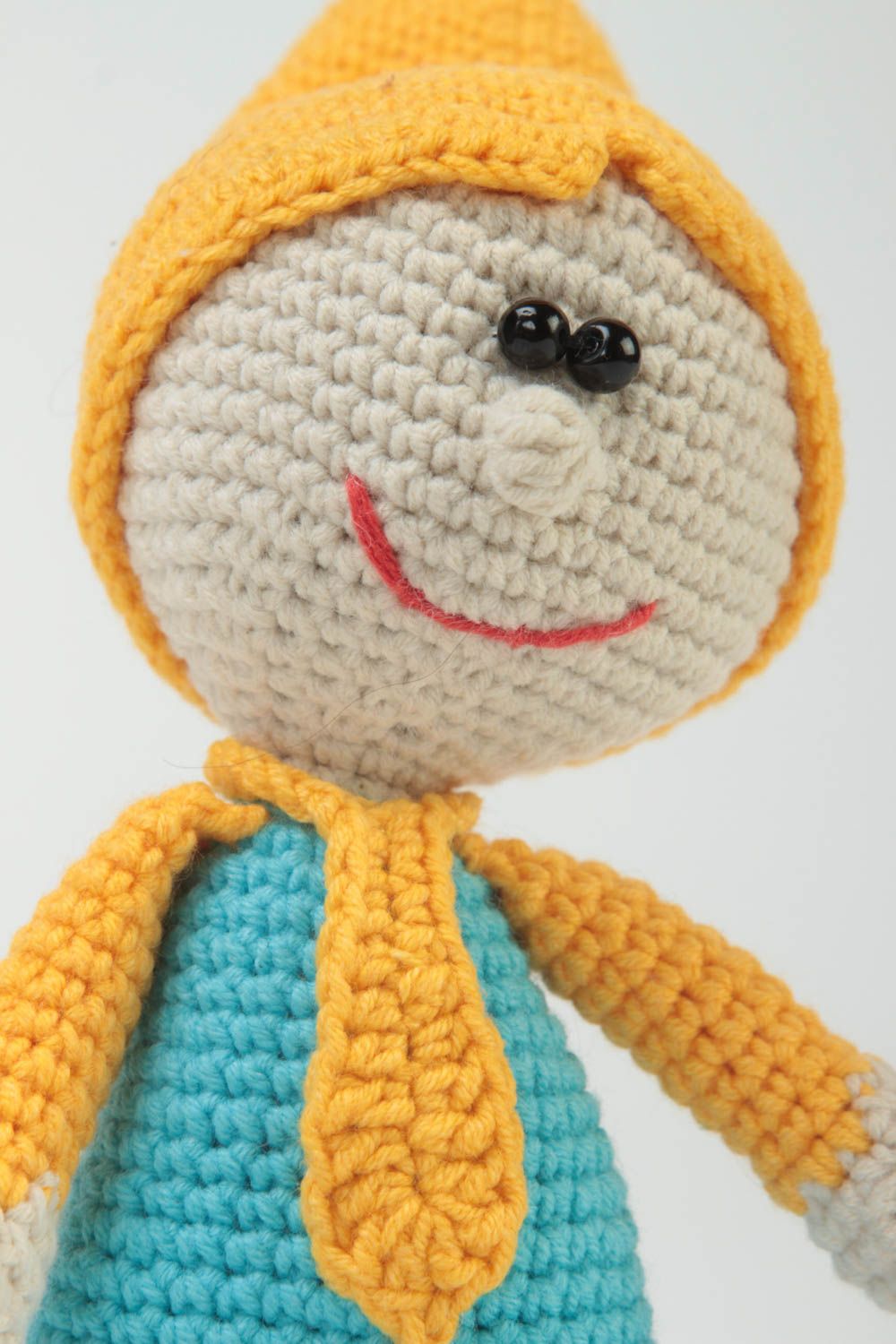 Peluche para niños hecho a mano regalo original juguete tejido  Gnomito foto 3