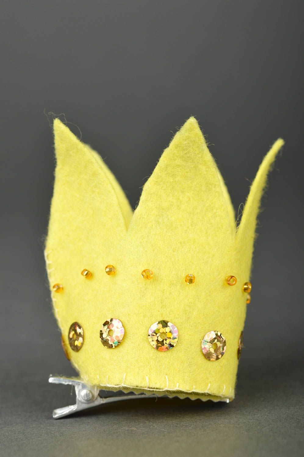 Frisur Haarspange handmade Geschenk für Mädchen Mode Accessoire Haar Spange gelb foto 2