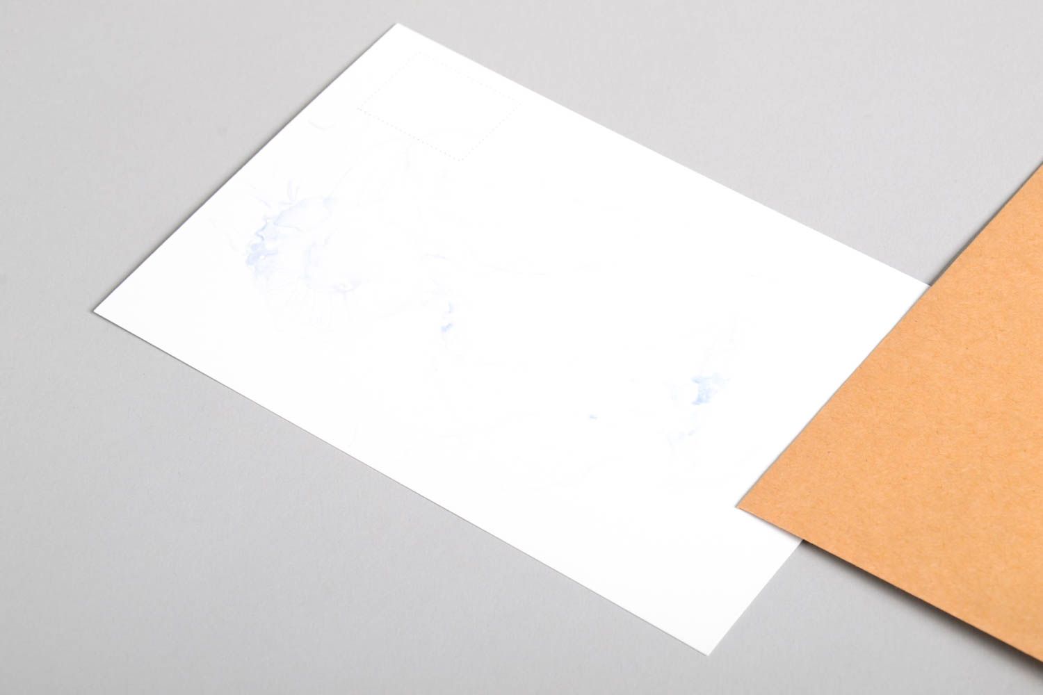 Carte de voeux en papier faite main blanche avec méduses Petit cadeau original photo 3
