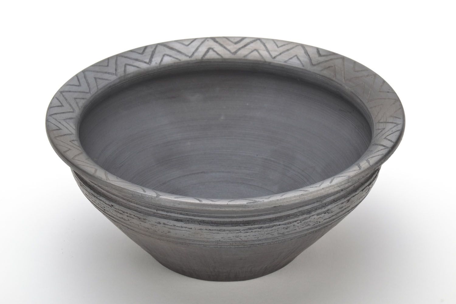 Black smoke ceramic bowl photo 3